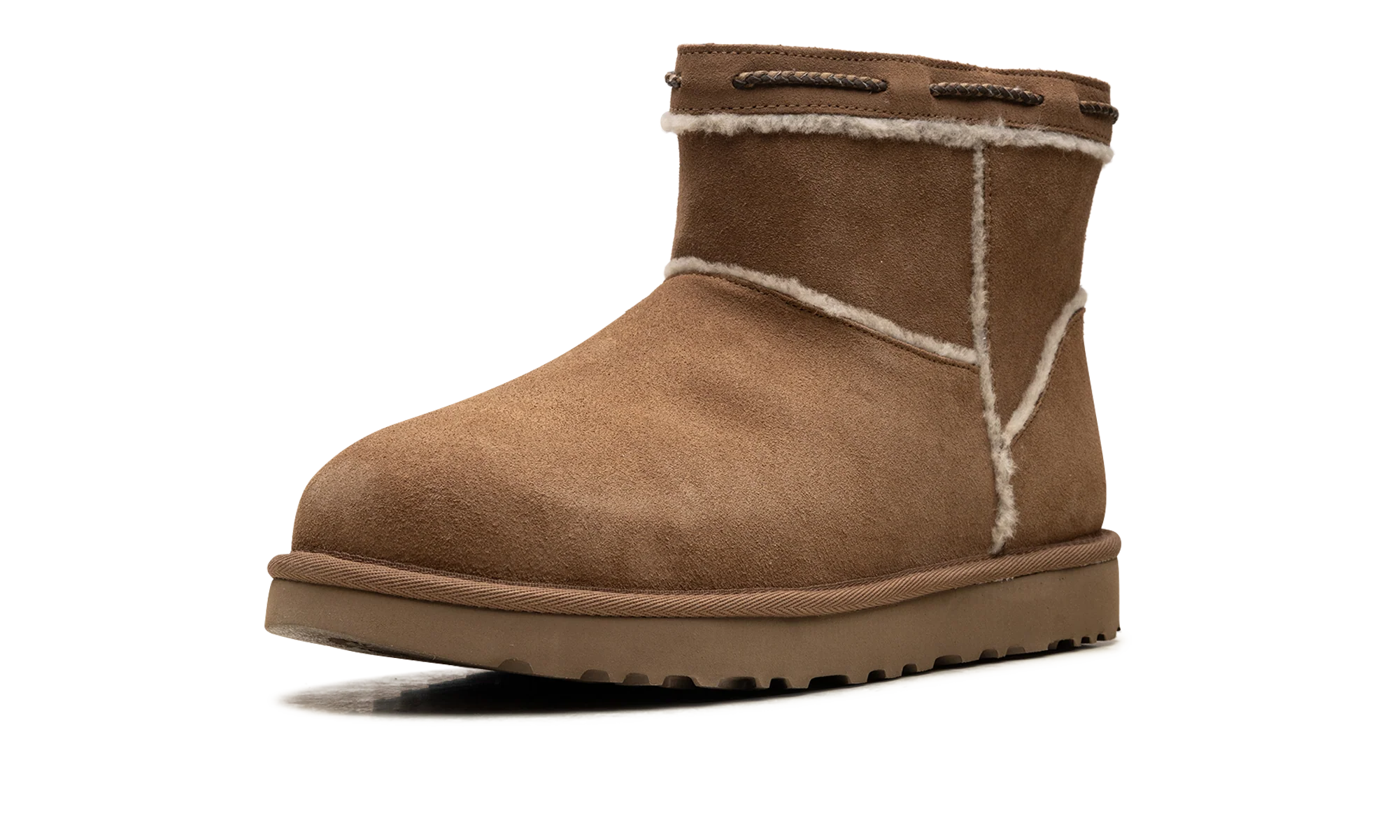 Classic Mini Shearling Braid WMNS "Chestnut" 1166751 CHE