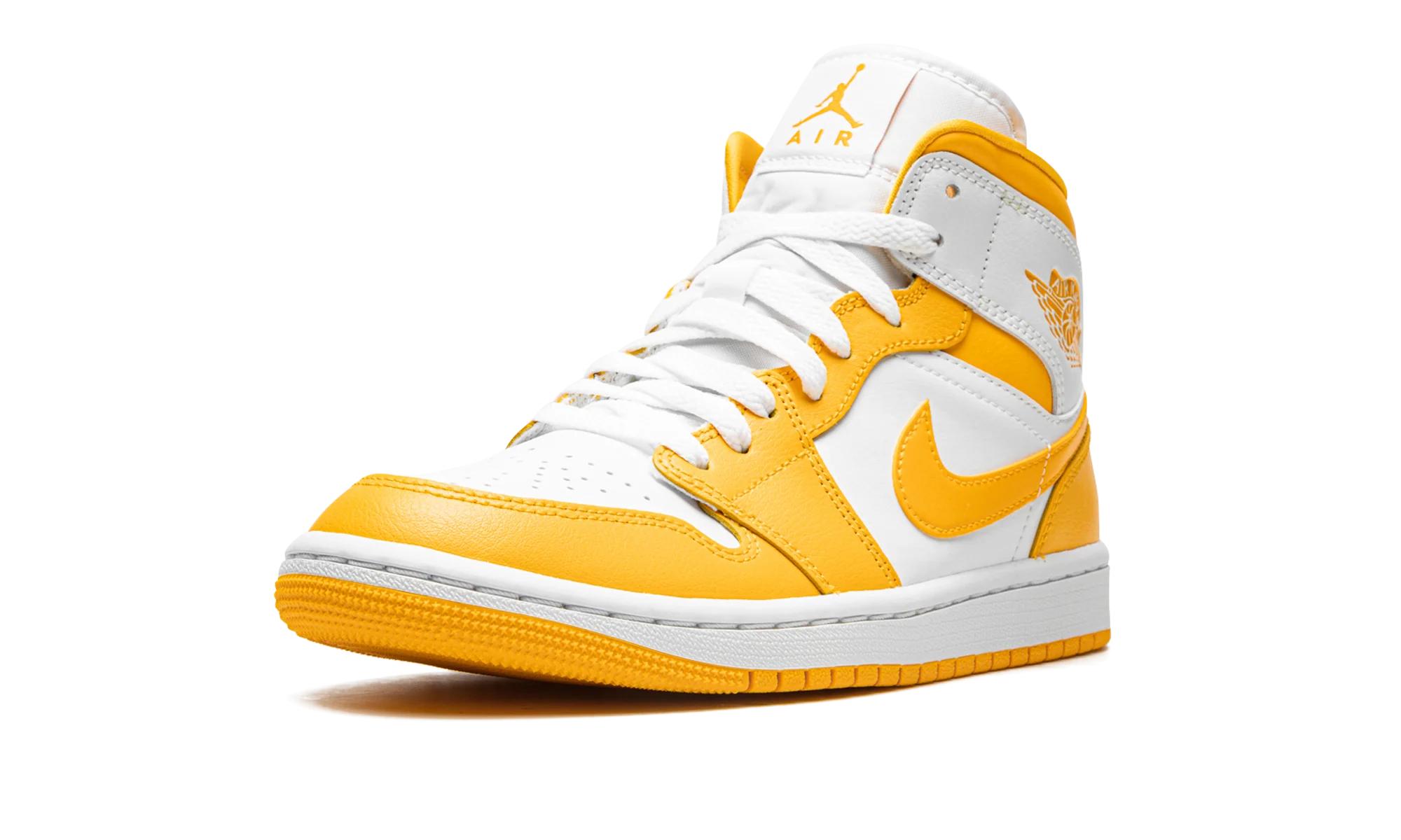 JORDAN 1 MID WMNS "White / University Gold" BQ6472 117