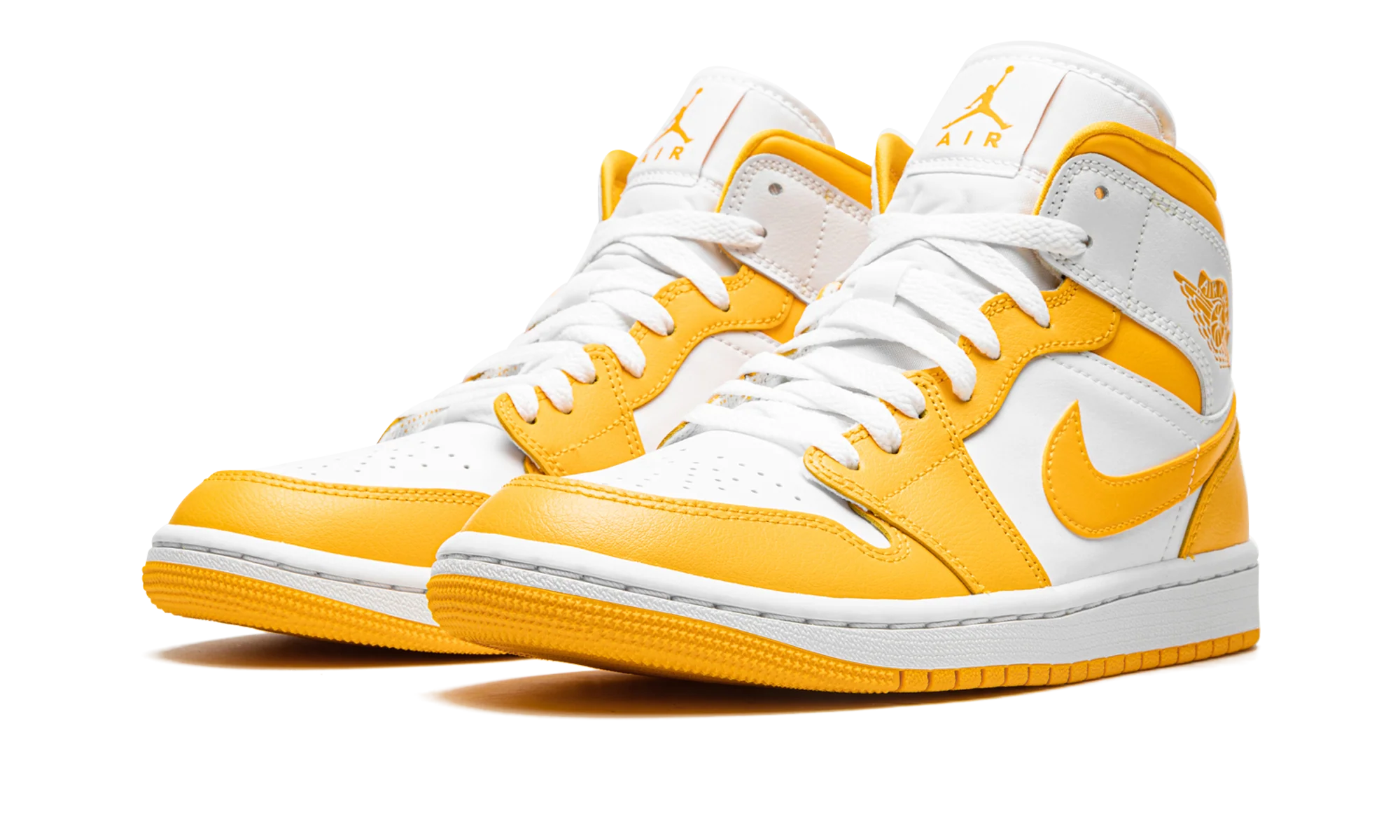 JORDAN 1 MID WMNS "White / University Gold" BQ6472 117