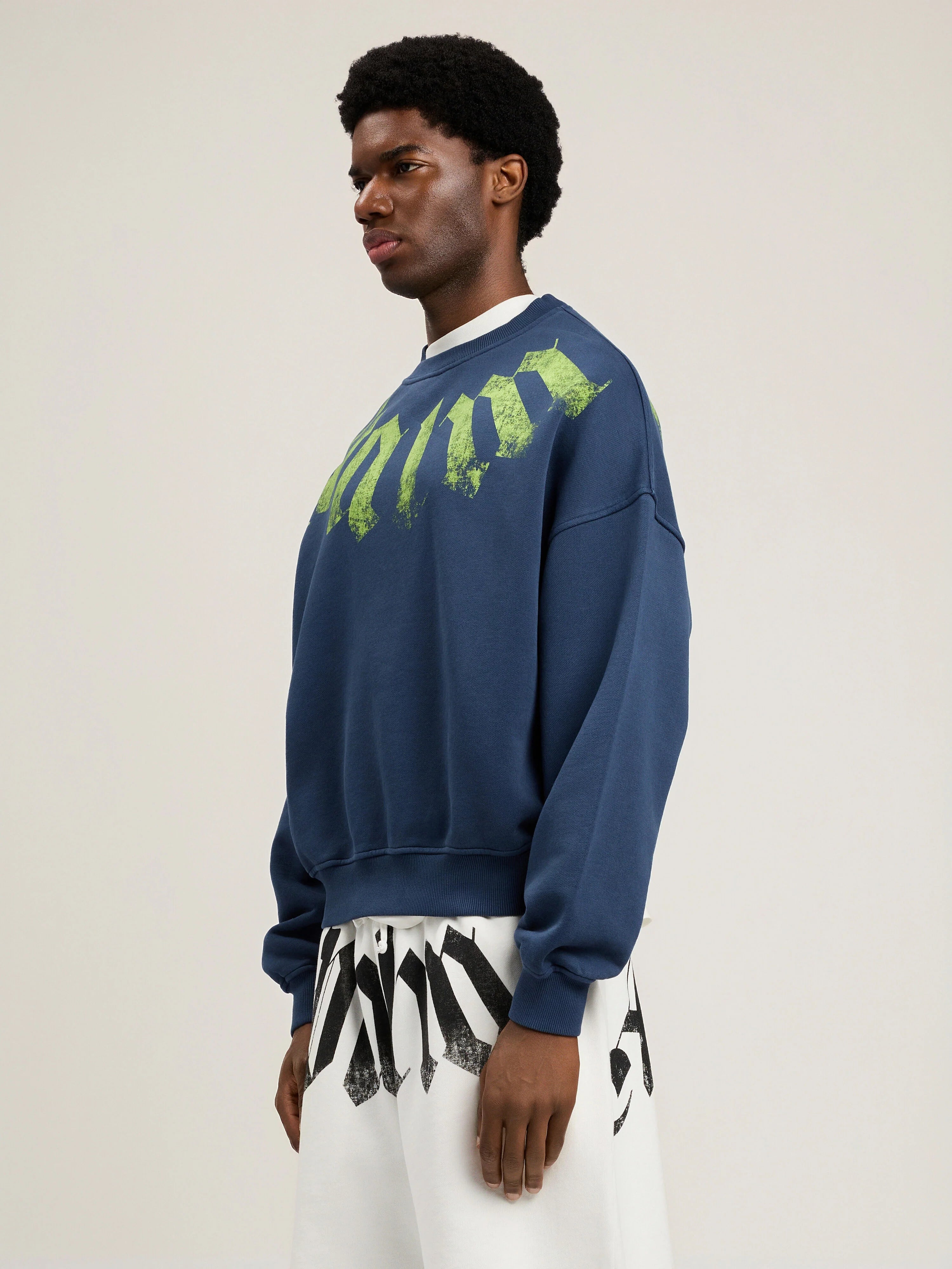 Big Neck Logo Loose Sweatshirt