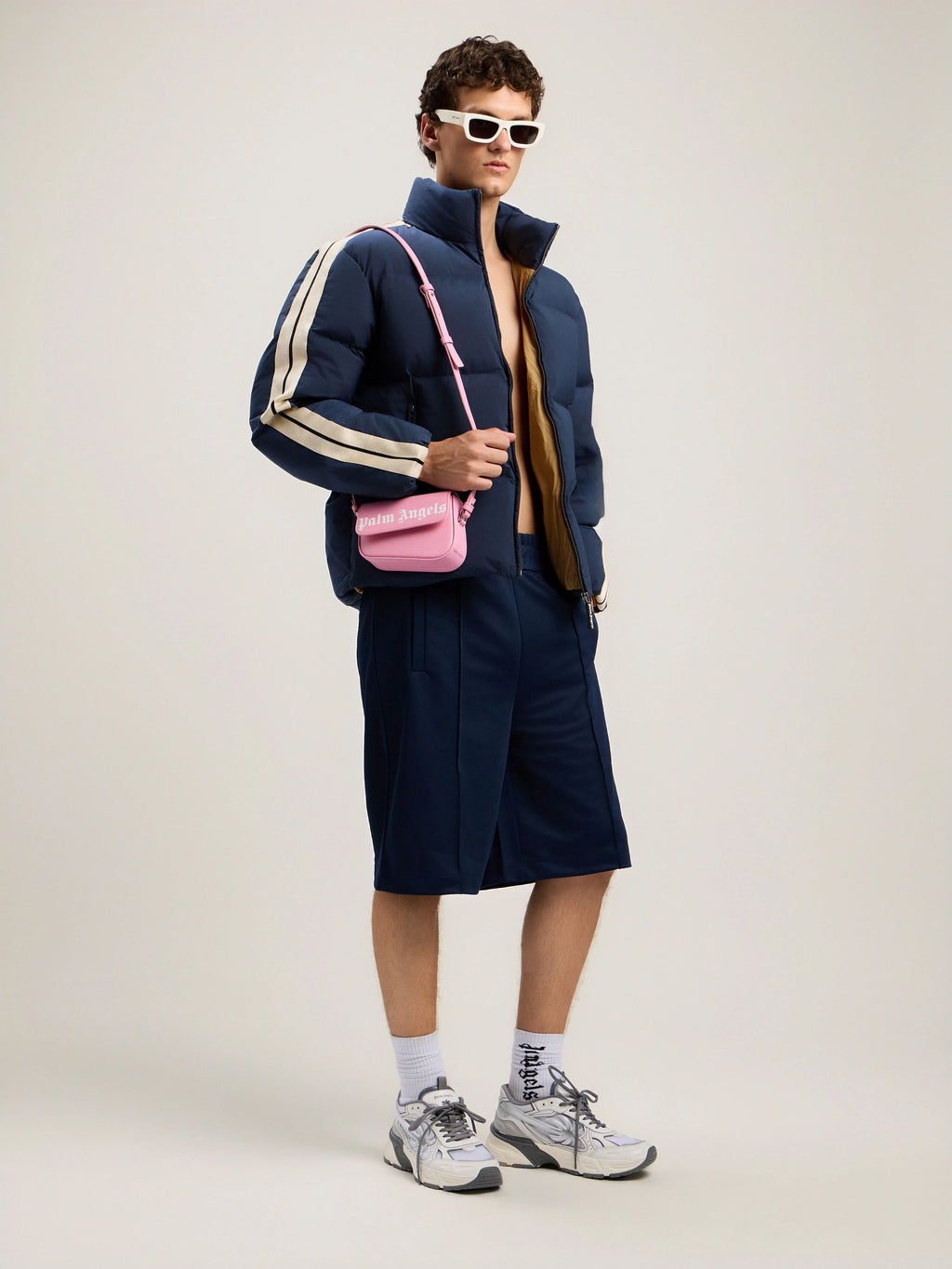 Back Curved Logo Track Shorts