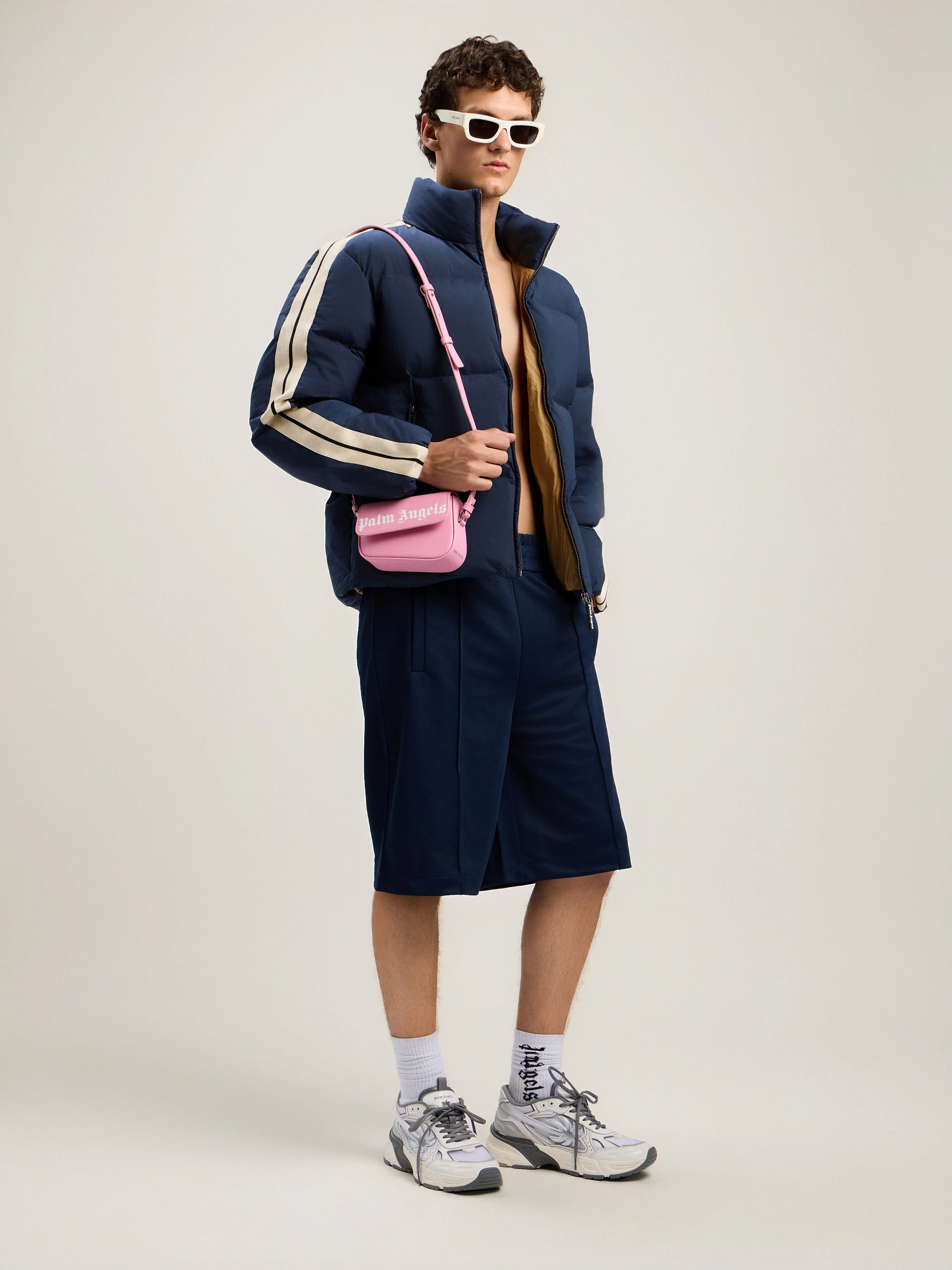 Back Curved Logo Track Shorts